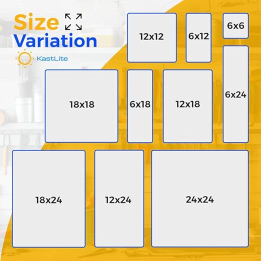 KastLite Colored Acrylic Sheets Nominal 18" x 18" - Plastic Sheet Easy to Cut, Saw, Shape, Laser Cut - Ideal for Arts & Crafts & DIY Projects- Durable, Lightweight, Scratch Resistant - Frosted 2 Pack