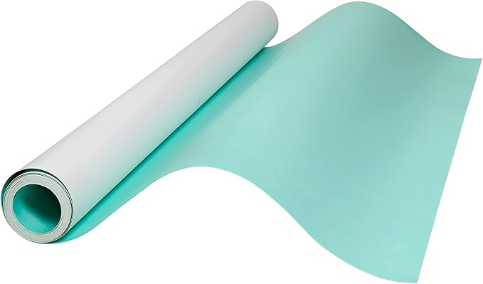 Manila Paper Roll for Pattern Making - 2X (0.11") Thick, White and Green Oak Tag Pattern Paper, Ideal for Preserving Your Designs (10 Yards X 48")