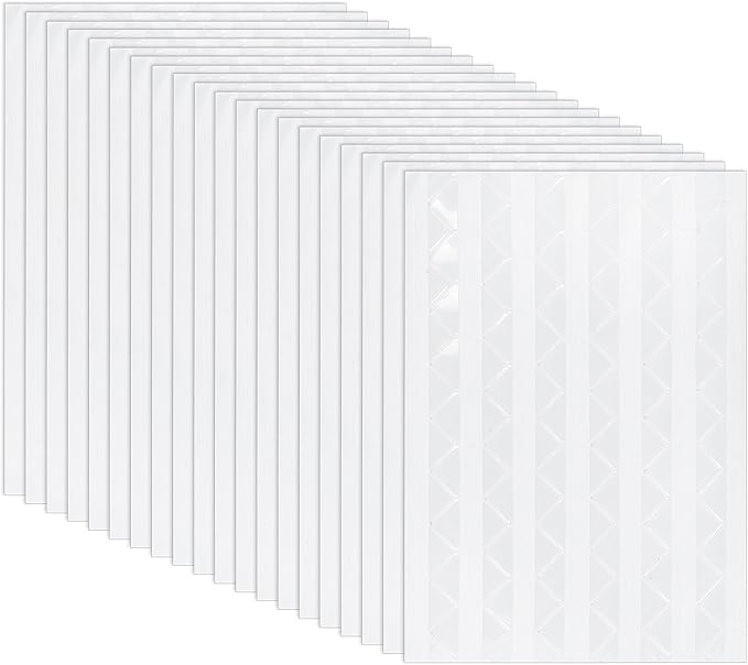Mabor 2040Pcs Photo Corners for Scrapbooking, Self Adhesive Scrapbook Photo Corner Stickers, Clear Picture Mounting Corners Stickers for DIY Album Journal Memory Books