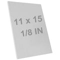 6061 T651 Aluminum Sheet Metal 11 x 15 x 1/8 (0.125”) Inch Heat Treatable Rectangle 3MM Flat Plain Aluminum Metal Plate for Crafting, Industrial, Covered with Protective Film