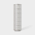 YOWOS Rotating Bookshelf Tower, 360 Display Spinning Bookcase, Bamboo Bookshelf Floor Standing Storage Rack, Wood Narrow Book Shelf Organizer for Kids&Adults (White, 6 Tier)