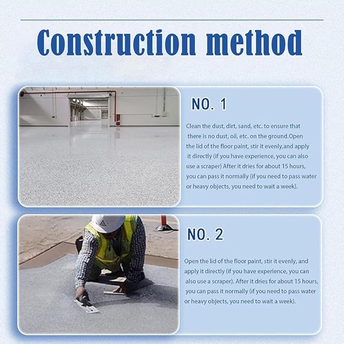 Louis Forest Epoxy Floor Paint, High-Gloss Marble Effect Epoxy Floor Coating (Green-A,1pcs)