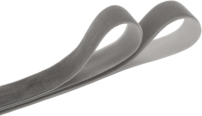 Velvet Ribbon, 1 1/2-Inch by 25-Yard Spool (Silver)