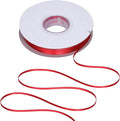 YAMA Red Double Faced Satin Ribbon 1/8 Inch 100 Yards Thin Red Ribbon for Gift Wrapping Crafts Bows Wedding Party Decoration