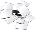 Jetec Mini Size Acrylic Square Mirror Adhesive Small Square Mirror Tiles for Crafts and DIY Projects Supplies(25 Pcs,5 Inches)