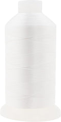 Mandala Crafts White Heavy Duty Thread -1500 Yds Tex 90 Thread for Sewing Drapery Jeans Leather Hair - Bonded Polyester Thread Outdoor Marine Upholstery Threads