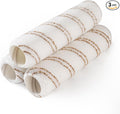 Mister Rui 9 Inch Microfiber Roller Covers 3-Pack, 3/8" Nap Sleeves for Walls & Ceilings, Reusable Paint Rollers for Smooth Finish