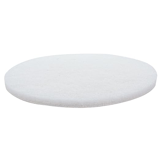 White Buffing Pad with Hook and Loop Back for Wood and Epoxy | Apply Hard Wax Oils and Stain