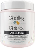 Chalky Chicks All-in-One Chalk Paint for Furniture or Cabinet - 4 Fl Oz - Matte Finish Paris Pink for Metal, Wood Furniture Paint - No Sanding All-in-One for Home Decor & Crafts, USA Made