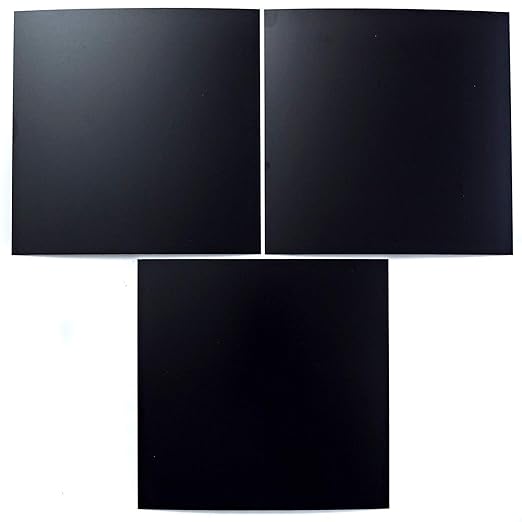 EAGLE 1: 12" x 12" 26 Gauge Sheet Metal Squares (3 Pack Per Order, Multiple Colors) Great for Arts, Crafts, DIY Home or Work Projects (18" X 18", Black)