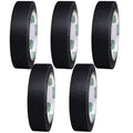 BookGuard 1 Inch Premium Bookbinding Repair Cloth Tape, Black Book Repair Tape, 15 Yards Per Roll - Case of 5