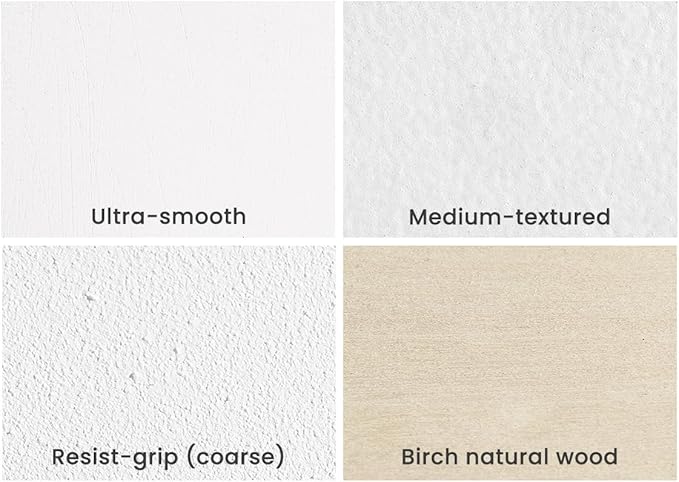 DaVinci Wood Panel Da Vinci Pro Ultra Smooth Gesso Panels 3/4inchinch Panel (Single) 12x16inchinch - 4 Pack