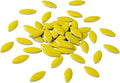 70 Pieces Petal Ceramics Mosaic Tiles for Crafts, Stained Ceramics Supplies, Flower Leaves Mosaic Ceramics Mosaic Pieces Kit for DIY Crafts Plates Picture Frames Home Decorations - Yellow