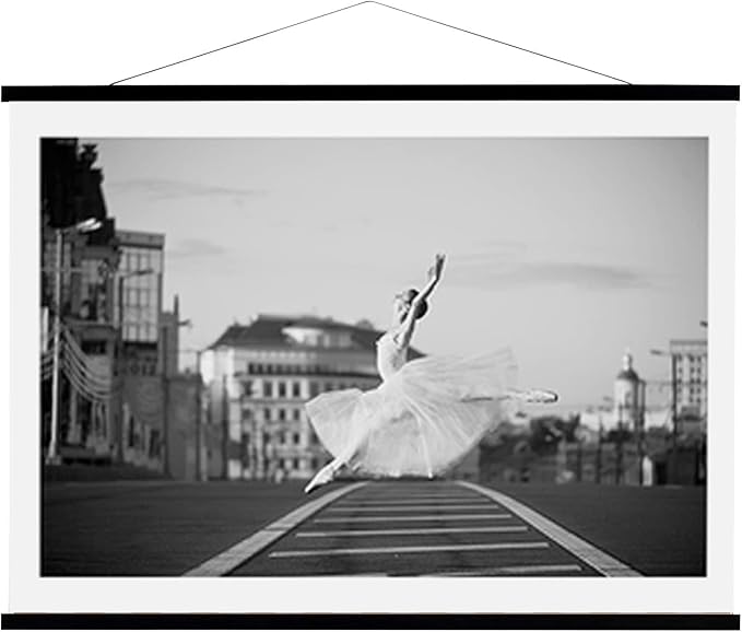 WITCOLOR Magnetic Poster Hanger Frame 28x22 28x20 28x40 Poster Frame 28 Inch Wide 1 Pack Magnetic Hanging Frame Black Wood 28" Wide Magnetic Poster Hanger Picture Frame
