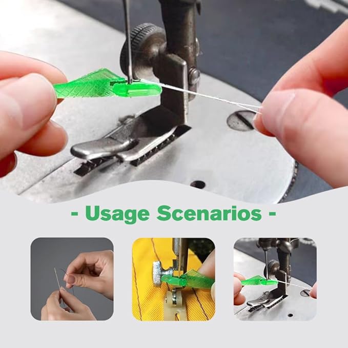Automatic Sewing Needle Threader, Fish Type Sewing Machine Needle Threader, Simple Hand Sewing Needle Sewing Tool Set for Sewing Supplies (30 pcs)