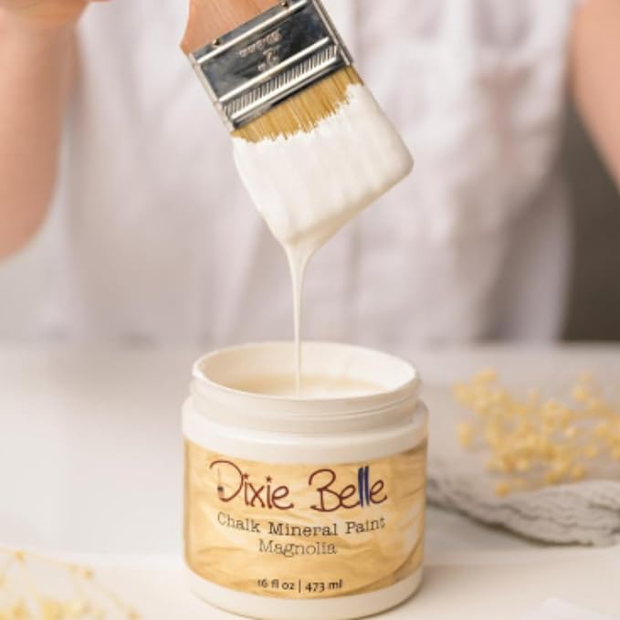 Dixie Belle Paint Company Chalk Finish Furniture Paint – Magnolia (4oz) – Matte Chic Chalk Mineral DIY Furniture Paint