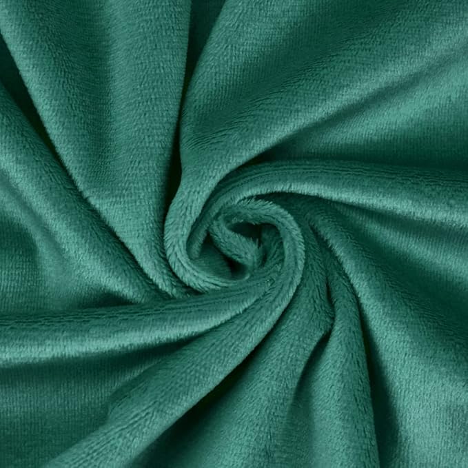 kullaloo Plush Fabric | Solid Dark Emerald Minky Fabric for Sewing | Super Soft Cuddle Material | 39.5x29.5 | Plushies, Baby Blankets, Pillows, Dog Beds, Cat Beds, Beanies, Baby Accessories, Apparel