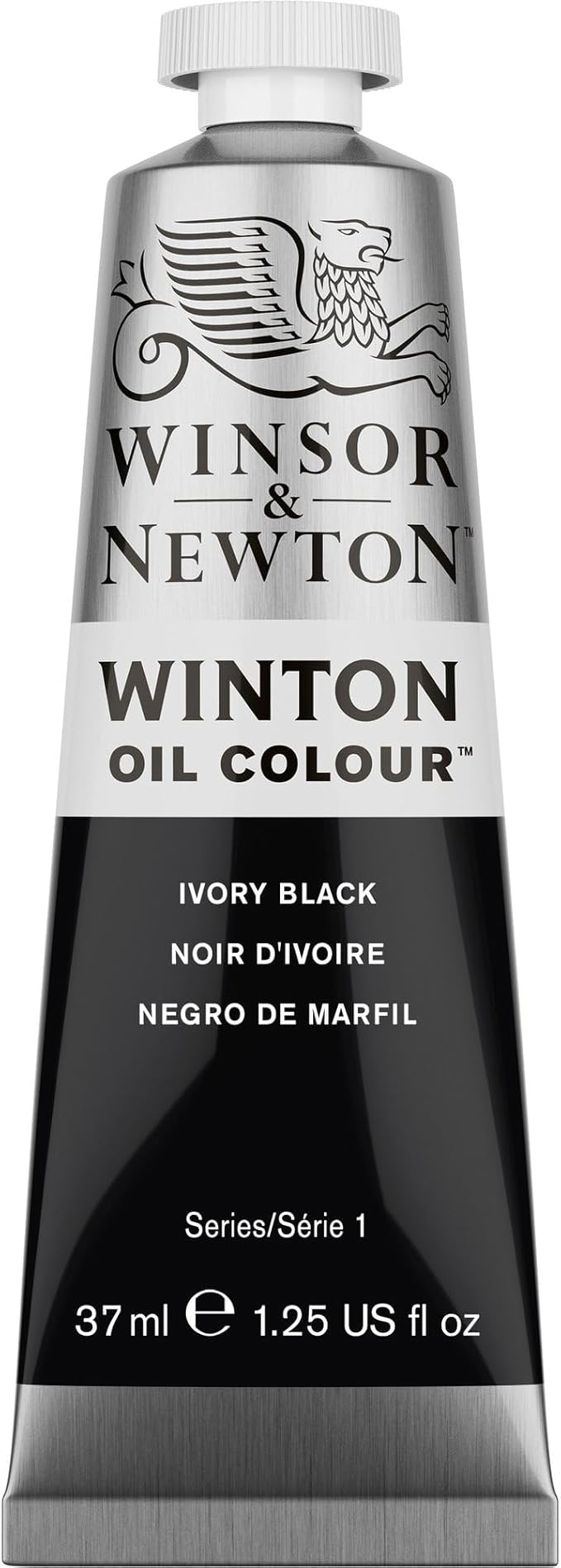 Winsor & Newton Winton Oil Color, 37ml (1.25-oz) Tube, Ivory Black
