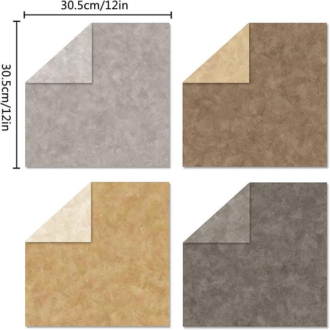 Scrapbook Paper 12x12, Double-Sided Suede Textured Scrapbook Paper Set 24 Sheets/ 24 Designs, Bohemian Patterned Craft Paper for Junk Journals Greeting Cards Album Decoration (Soft Romantic, 12x12 in)