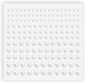 Pearl Stickers Self Adhesive Hair Pearls Gem White Jewel Sticker for Making Hair Decor Face,Body, Nail, Phone Art Craft Scrapbooking Embellishments Assorted Size 3mm/4mm/5mm/6mm (165)