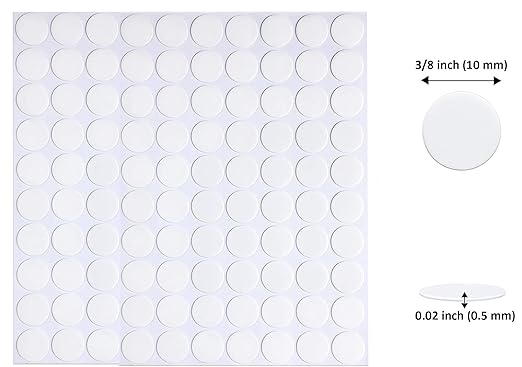 Adhesive Stick dots Two-Sided Sided Mounting Putty Stick Tack for Wall Hanging Crafts Balloons Festival Party Decorations,Clean Removable(0.39"*0.39"-500)