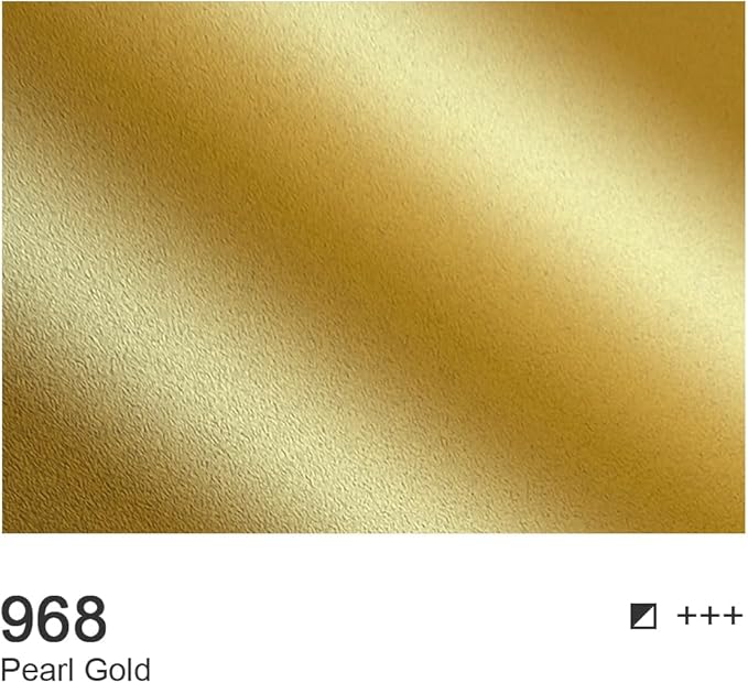 AUREUO Pearl Gold Acrylic Paint, 4 Fl Oz / 120ml Single Tube, Rich Pigment Art Craft Paints for Canvas, Rocks, Wood, Ceramic, Fabric - Art Supplies for Beginners, Professionals, Artists