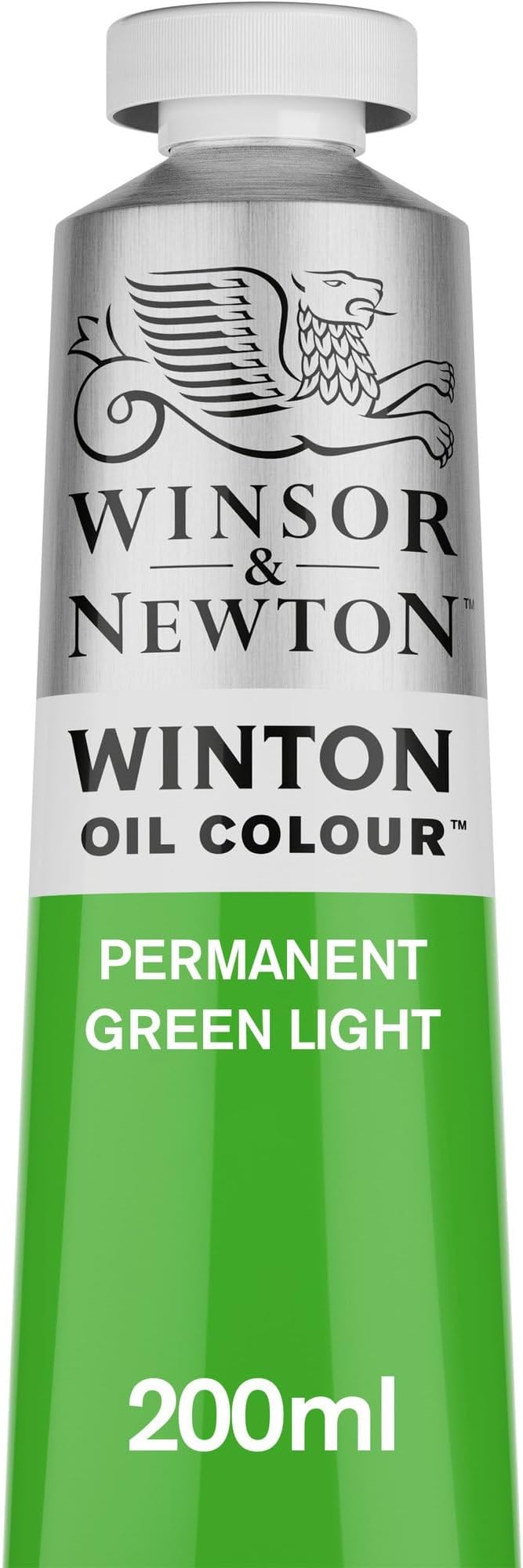 Winsor & Newton Winton Oil Color, 200ml (6.75-oz) Tube, Permanent Green Light