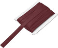 MECCANIXITY Double Fold Bias Tape for Sewing 5/8 Inch x 6 Yards Satin Pre-fold Continuous Binding Tape for Seaming Quilting Hemming Binding DIY Crafts, Wine Red