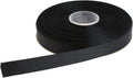 Solid Grosgrain Ribbon 25 Yard Each Roll 100% Polyester Woven Edge (3/8", Black)
