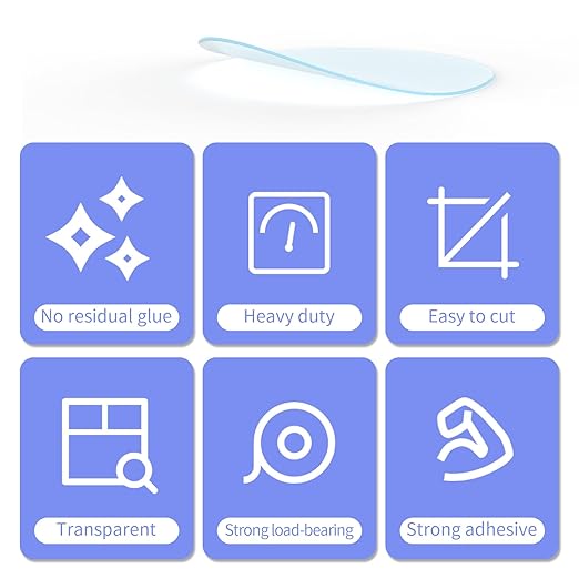 30PCS Heavy Duty Double Sided Adhesive Mounting Circle Tape- Waterproof,Strong Adhesion,Clear, High Strength,No Residue Removability for Hanging,Wall Mounting, Home Decor,Adhesive for Shower