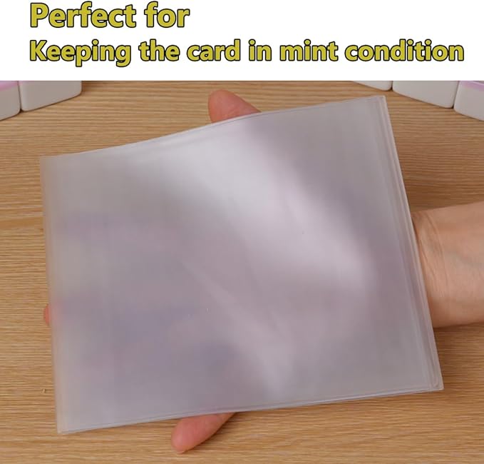 aoG Mahjong Card Holder for Mah Jongg Hands and Rules, Non Glare, PVC Plastic, Soft, Durable, 2025 (Large - 4 pcs)