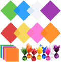 PEASUG 120 PCS Cellophane Sheets, Cello Sheets, Cellophane Paper Sheets, Colored Cellophane Wrap, Transparent Plastic Sheets for DIY Crafts Project, Art, Lights, Window Decoration（12x12 Inches