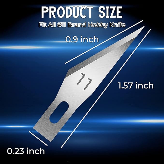 160 Pack Exacto Knife Blades 11, Craft Replacement Blades for Art, Scrapbooking, Cutting, Carving