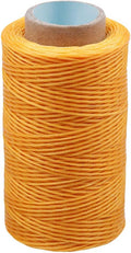 284 Yards Waxed Thread, 210D Heavy Duty Upholstery Wax Thread for Leather Sewing,0.8mm Flat Waxed Linen Cord for Bookbinding/Shoe Repairing/Leather Projects