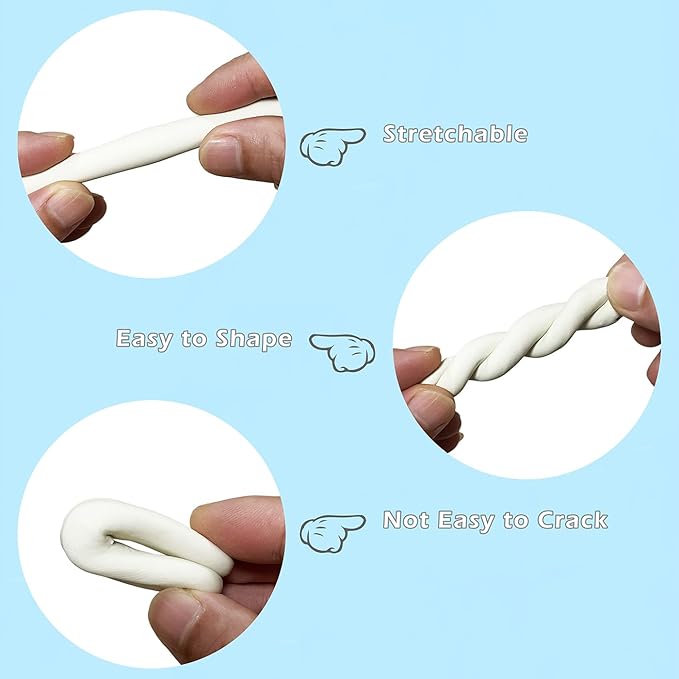 ReArt Non-Drying Oil-Based Plasticine Modeling Clay 2.6 Pounds, Non Hardening Reusable Non Toxic No Bake Professional Oil Base Sculpting Clay (Gray)