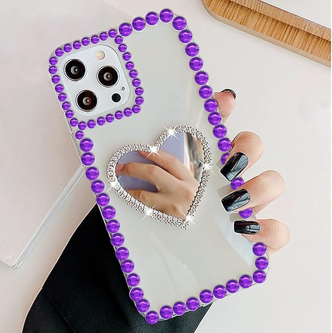 3090 Pcs 4 Sheets Rhinestone Stickers 3/4/5/6 mm Self Adhesive Craft Rhinestones Gems for Face Eyes Makeup Hair Body (Darkpurple-3/4/5/6mm)
