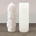 Grape Pillar Candle Molds Vintage Cylinder Thick Silicone Molds for Candle Making Soaps Resin Clay Home Decoration Crafts DIY