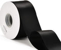 YAMA Double Face Satin Ribbon - 2 Inch 25 Yards for Gift Wrapping Ribbons Roll, Black