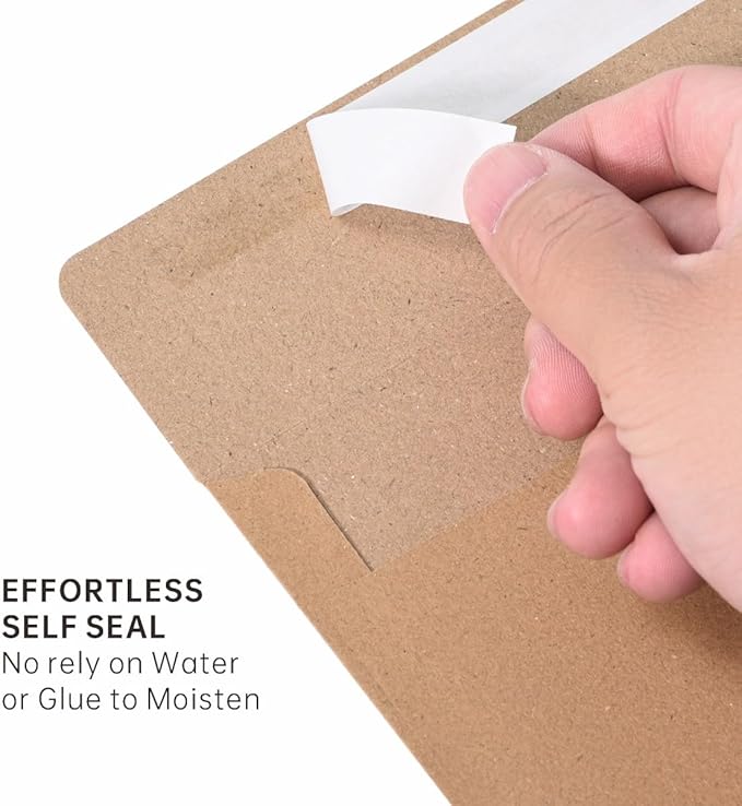 Keketer A2 Kraft Envelopes 80 Pack Self - Seal, for 5x7 Cards, Weddings, Invitations, Baby Shower 4.375 x 5.75 Inches