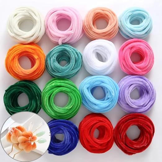 100 Pieces Pipe Cleaners Chenille Stem, Green Pipe Cleaners Craft Set for Pipe Cleaners DIY Christmas Tree Arts Crafts Decorations, Chenille Stems Pipe Cleaners (Moss Green)