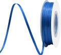 Royal Blue Satin Ribbon 1/8" X 50 Yards Solid Color Double Faced Ribbons Perfect for Crafts Wedding Decor Bow Making Arts Sewing and More