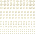 2000+pcs 12 Sheets Self Adhesive Pearl Stickers for Hair, Face, Makeup, Eye, Nail, Crafts, 3mm, 4mm, 5mm, 6mm (Off-White)