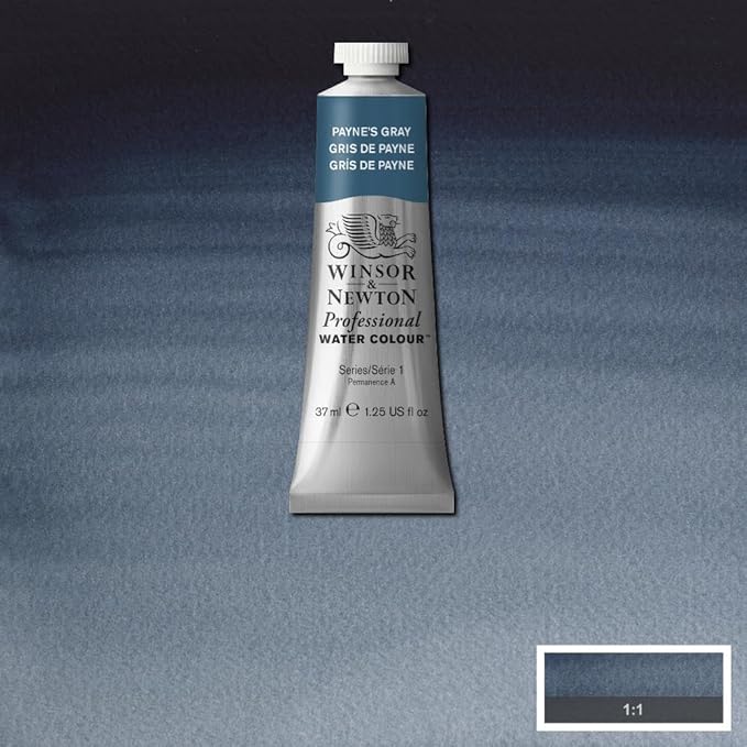 Winsor & Newton Professional Water Colour Paint, 1.25-oz Tube, Payne’s Gray