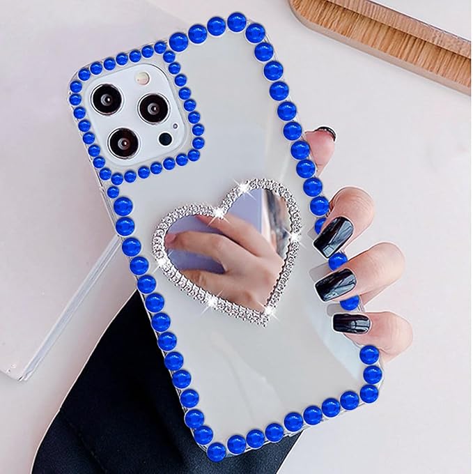 3090 Pcs 4 Sheets Rhinestone Stickers 3/4/5/6 mm Self Adhesive Craft Rhinestones Gems for Face Eyes Makeup Hair Body (Darkblue-3/4/5/6mm)