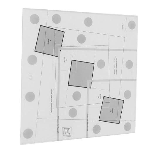 Wonky Log Cabin Trim Tool, 6in Creative Grids Quilting Rulers Transparent Acrylic Quilting Ruler with Grids, Non-Slip Grip Acrylic Quilting, Sewing, Crafting, Patchwork Ruler and Template