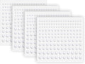 Pearl Stickers Self Adhesive Hair Pearls Gem White Jewel Sticker for Making Hair Decor Face,Body, Nail, Phone Art Craft Scrapbooking Embellishments Assorted Size 3mm/4mm/5mm/6mm (660)