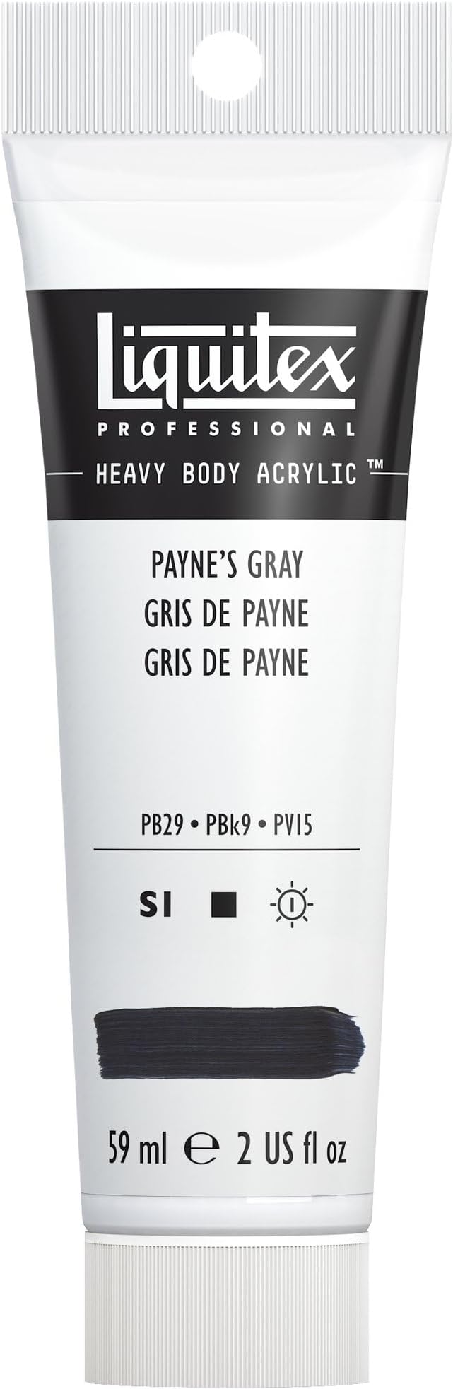 Liquitex Professional Heavy Body Acrylic Paint, 2-oz (59ml) Tube, Payne’s Gray