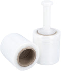 PSBM Mini Stretch Wrap with Handle, 12 Pack, 4 Inch x 1000 Feet, 90 Gauge, Clear, Small Plastic Cling Film for Pallets Moving Storing