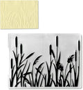 3-D Textured Impressions Reed Grass Embossing Folder, Background Plastic Embossing Folder Template for Card Making Scrapbooking Paper Craft Album Stamps DIY Décor