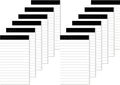 12 Pack Small Notepad, 3 x 5 Inch Ultra Quality Note Pads, Server Lined Papers and Desk Notepads for Office Supplies, Writing and Memo pads 30 Sheets Each